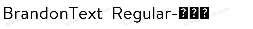 BrandonText  Regular字体转换